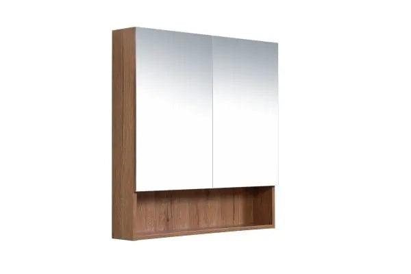 Shaving Cabinet with Shelf Canyon Oak 600mm/750mm/900mm FIL Kitchen Bathroom