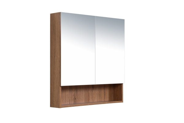 Shaving Cabinet with Shelf Canyon Oak 600mm/750mm/900mm