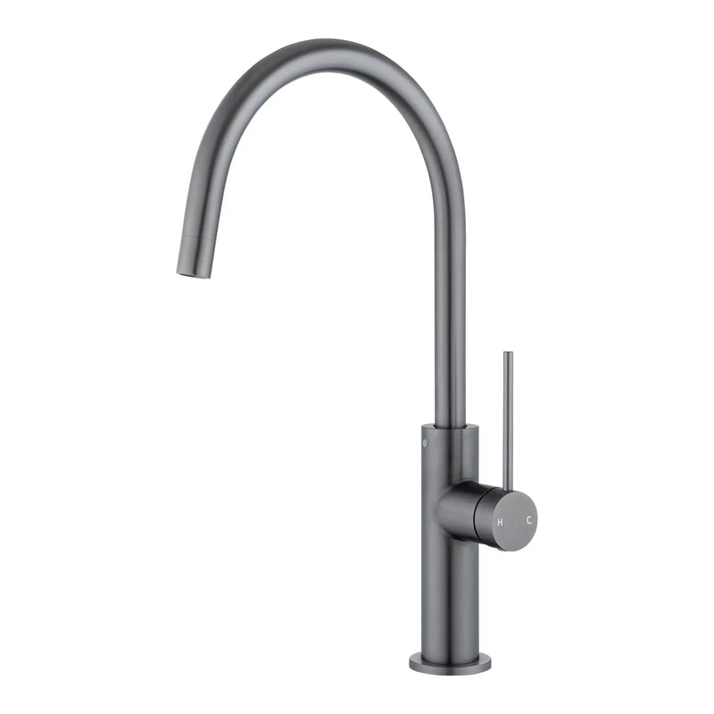 Standard Slim Stainless Steel Kitchen Mixer With 360° Swivel Spout Aquaperla
