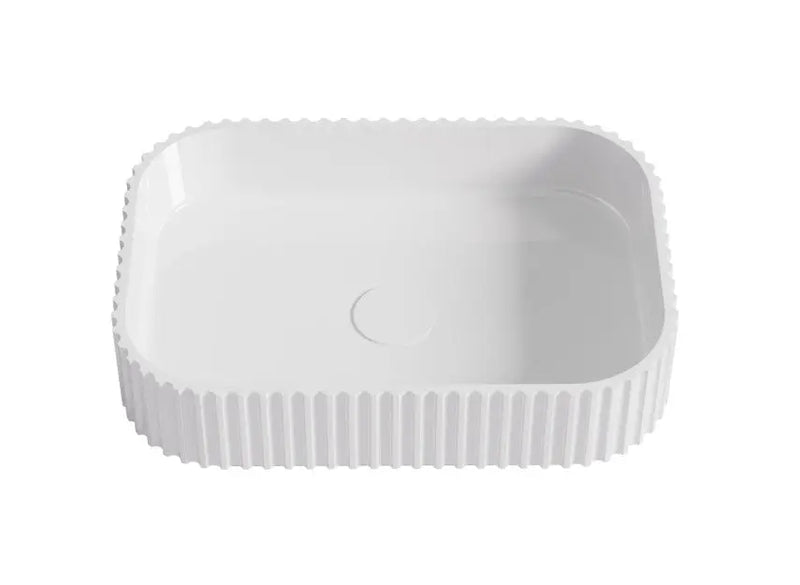 Jasper Fluted Solid Surface Stone Basin - FIL Kitchen Bathroom