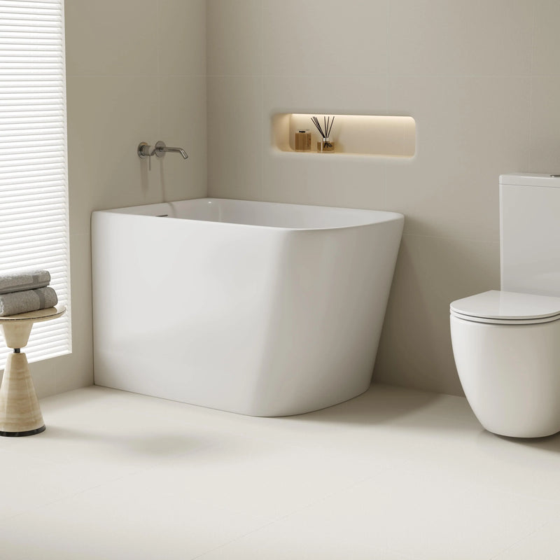 Harvard Rectangular Corner Bathtub - Gloss White mercioaustralia