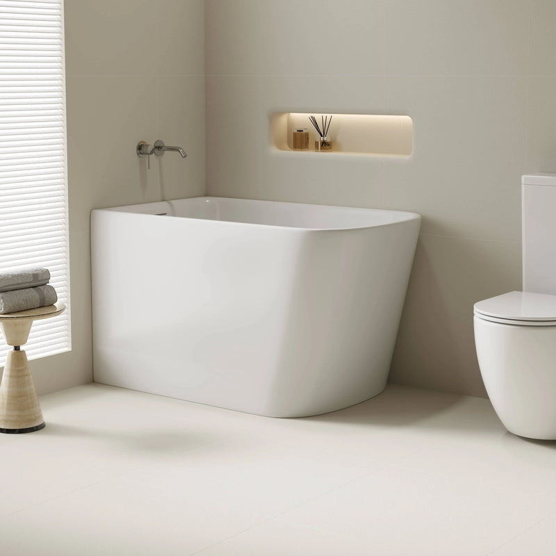 Harvard Rectangular Corner Bathtub - Gloss White mercioaustralia