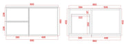 Miami Wall-Hung PVC Vanity 900MM POSEIDON