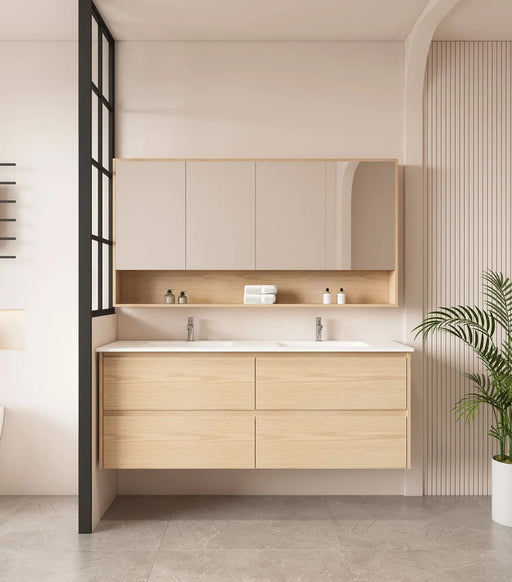 HERA 1500mm Wall-Hung Vanity - Tas Oak mercioaustralia