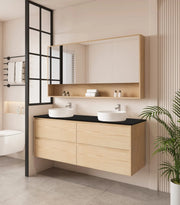 HERA 1500mm Wall-Hung Vanity - Tas Oak mercioaustralia