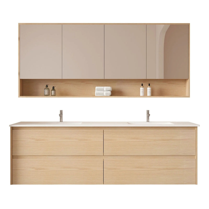 HERA 1800mm Wall-Hung Vanity - Tas Oak mercioaustralia