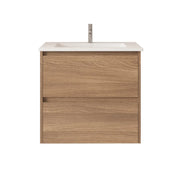HERA 600mm Wall-Hung Vanity - Elegant  Oak mercioaustralia