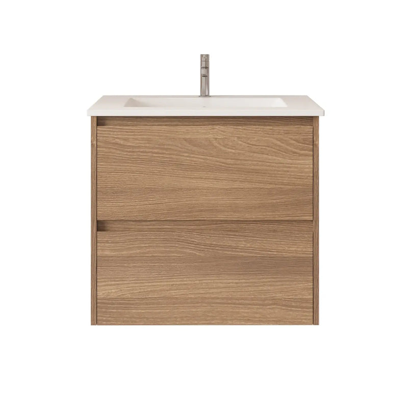 HERA 600mm Wall-Hung Vanity - Elegant  Oak mercioaustralia