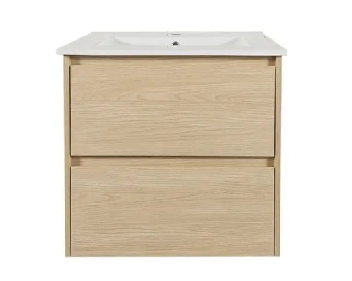 HERA 600mm Wall-Hung Vanity - Tas Oak FIL Kitchen Bathroom