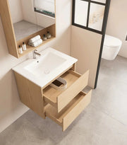 HERA 600mm Wall-Hung Vanity - Tas Oak FIL Kitchen Bathroom