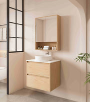 HERA 600mm Wall-Hung Vanity - Tas Oak mercioaustralia