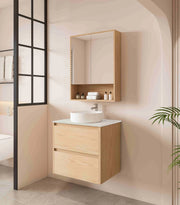 HERA 600mm Wall-Hung Vanity - Tas Oak mercioaustralia