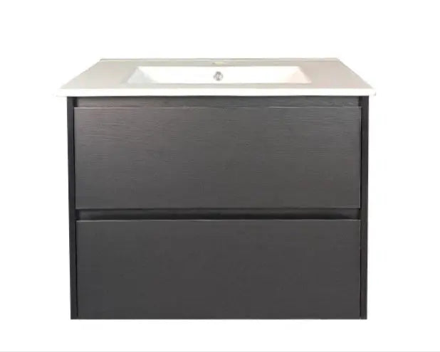 HERA 750mm Wall-Hung Vanity - Black Oak mercioaustralia
