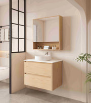 HERA 750mm Wall-Hung Vanity - Tas Oak mercioaustralia