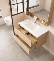 HERA 900mm Wall-Hung Vanity - Tas Oak mercioaustralia