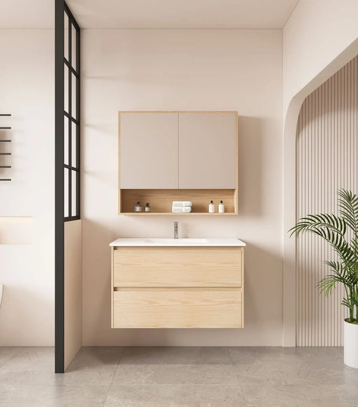 HERA 900mm Wall-Hung Vanity - Tas Oak mercioaustralia