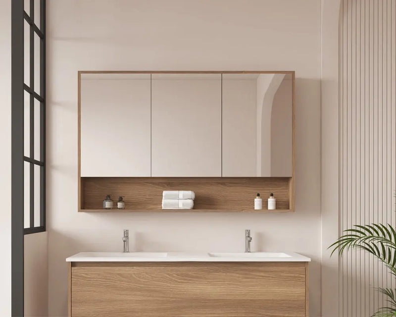 HERA 1200mm Shaving Cabinet - Elegant Oak mercioaustralia