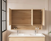 HERA 1200mm Shaving Cabinet - Tas Oak - FIL Kitchen Bathroom