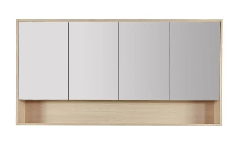 HERA 1500mm Shaving Cabinet - Tas Oak - FIL Kitchen Bathroom