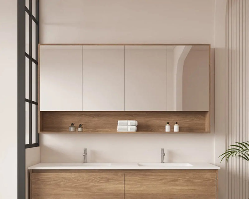 HERA 1500mm Shaving Cabinet - Elegant  Oak mercioaustralia