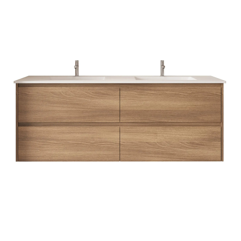HERA 1500mm Wall-Hung Vanity - Elegant  Oak mercioaustralia