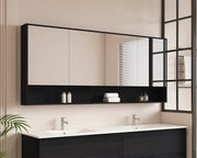 HERA 1800mm Shaving Cabinet - Black Oak mercioaustralia