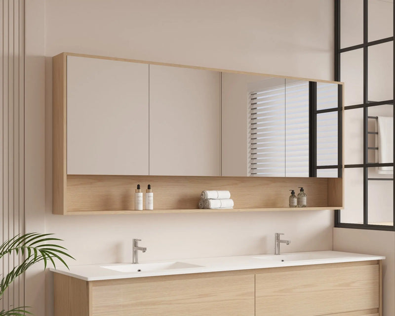 HERA 1800mm Shaving Cabinet - Tas Oak mercioaustralia