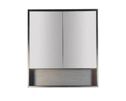 HERA 750mm Shaving Cabinet - Black Oak - FIL Kitchen Bathroom