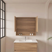 HERA 750mm Shaving Cabinet - Elegant Oak mercioaustralia