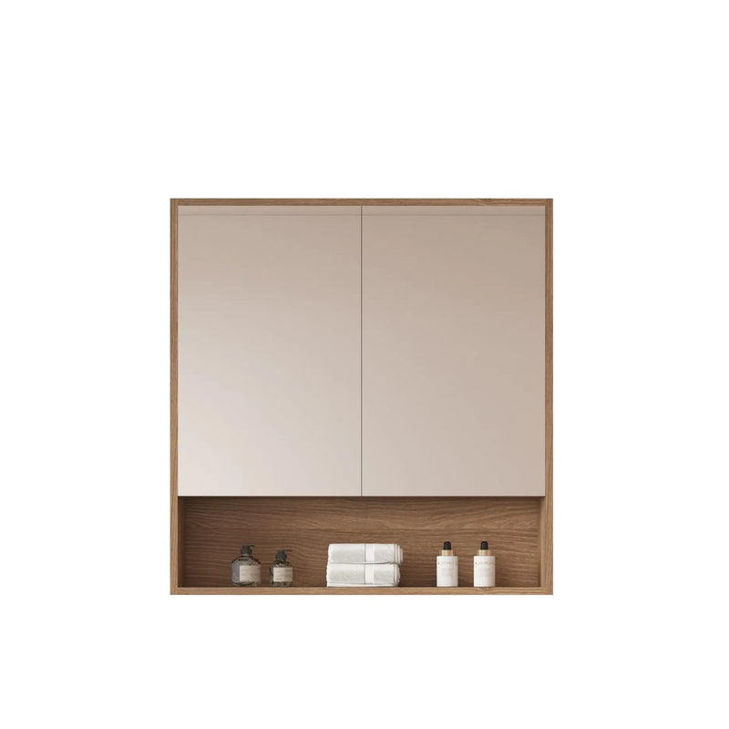 HERA 750mm Shaving Cabinet - Elegant Oak mercioaustralia