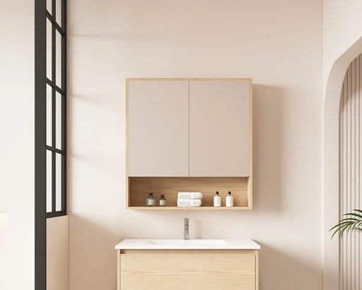 HERA 750mm Shaving Cabinet - Tas Oak - FIL Kitchen Bathroom