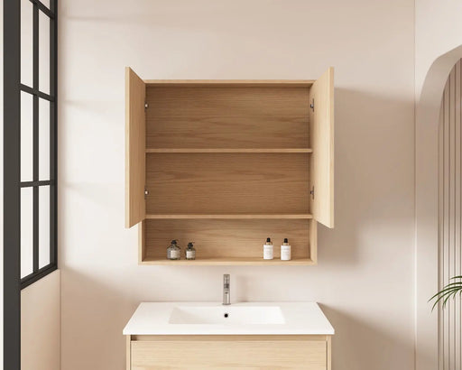 HERA 750mm Shaving Cabinet - Tas Oak - FIL Kitchen Bathroom