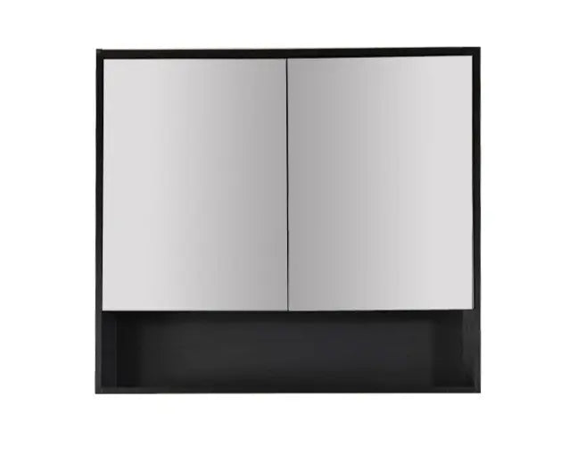 HERA 900mm Shaving Cabinet - Black Oak - FIL Kitchen Bathroom