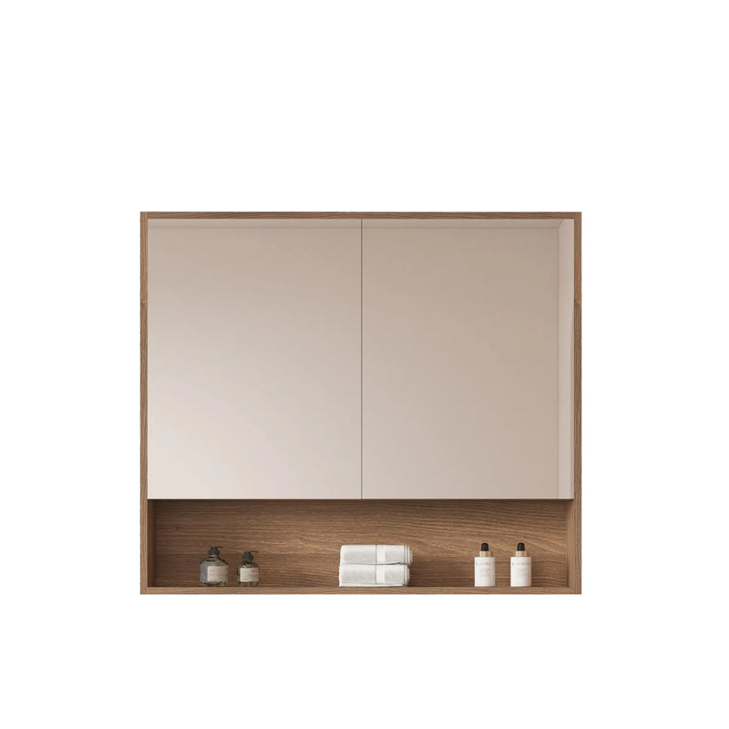 HERA 900mm Shaving Cabinet - Elegant Oak mercioaustralia