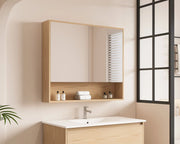 HERA 900mm Shaving Cabinet - Tas Oak mercioaustralia