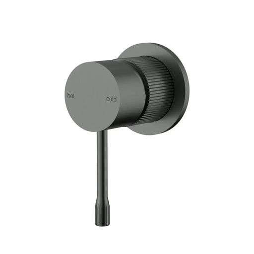 IKON Linie Basin/Bath Wall Mixer Trim Kit Gun metal - FIL Kitchen Bathroom