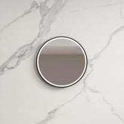 INFINITY HAMILTON ROUND LED MIRROR WITH BLACK ALUMINIUM FRAMED TRIO COLOUR 600X600MM - FIL Kitchen Bathroom