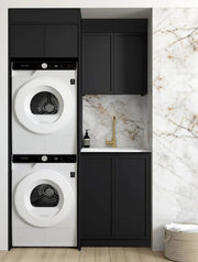 Hampshire Matte Black Wall Laundry Cabinet 630mm otti