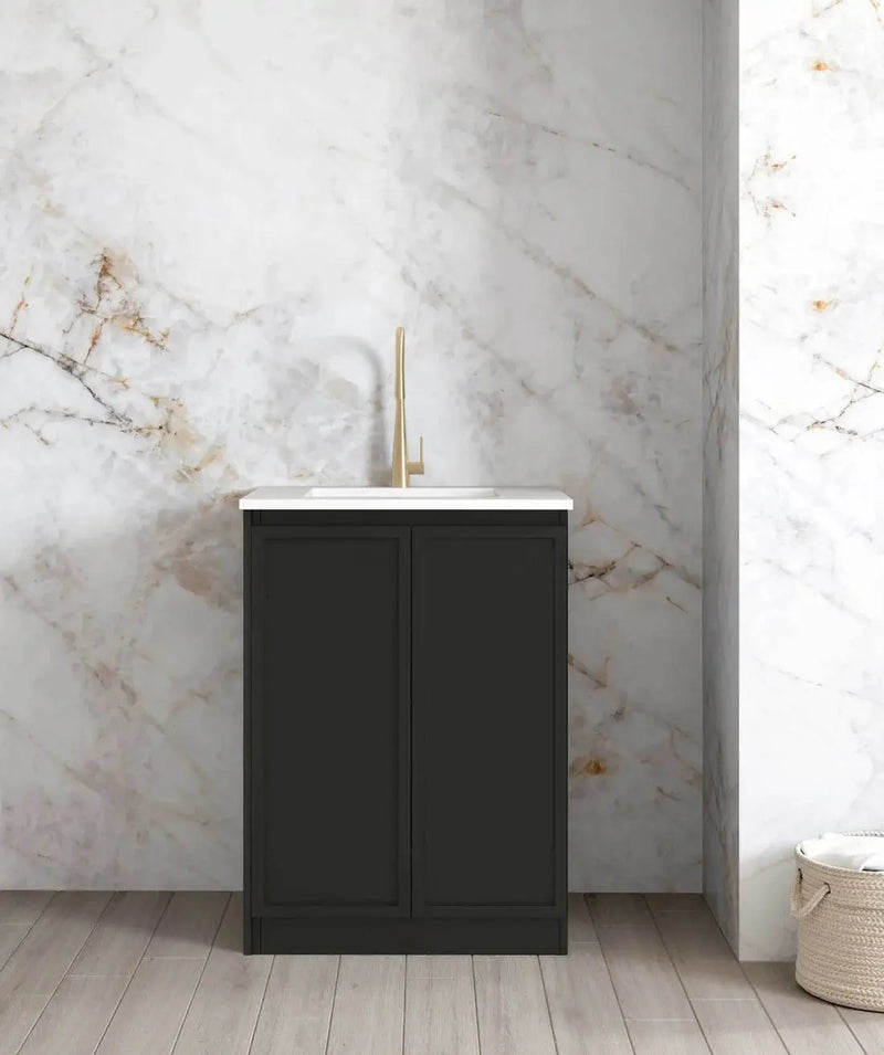 Hampshire Matte Black Base Laundry Cabinet 630mm otti