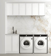 Hampshire Matte White Wall Laundry Cabinet 630mm otti