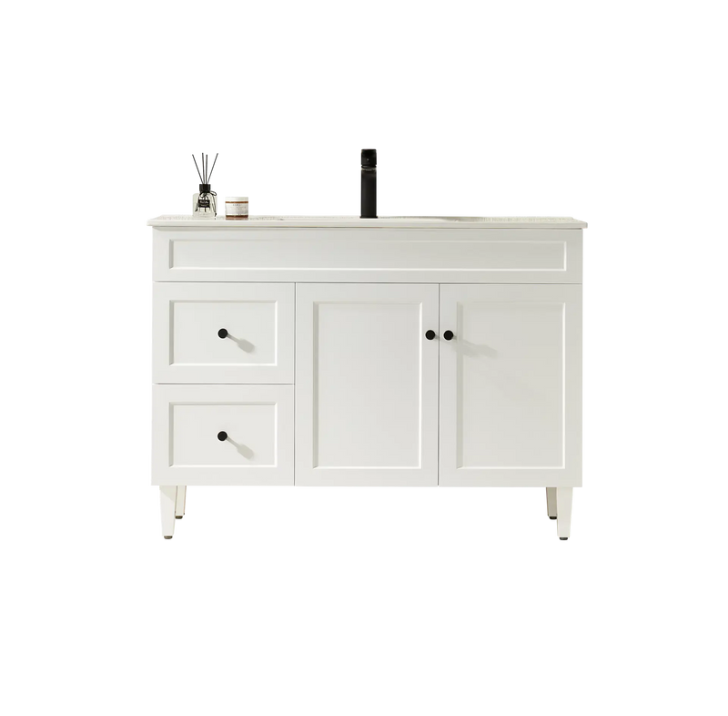 Harrington Floor Standing Vanity PVC Matte Black 600mm/750mm/900mm CETO