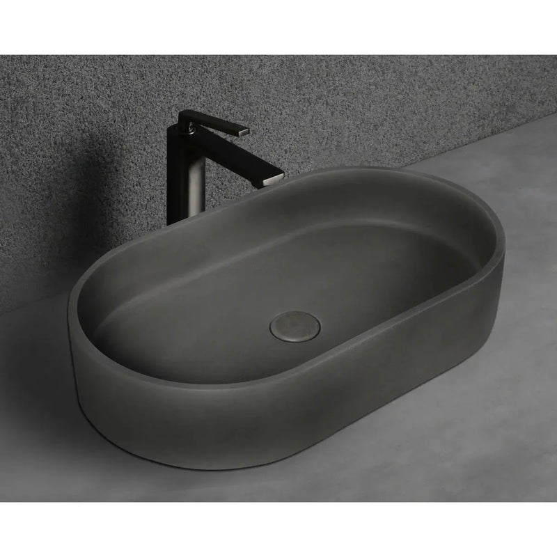 Above Counter  Basin Concrete Basin  Matte Grey 582x 365x 120mm - FIL Kitchen Bathroom
