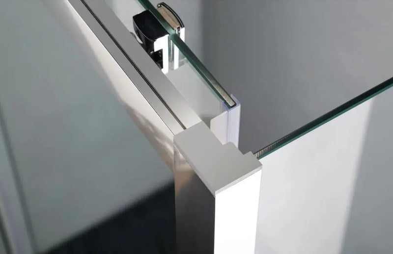 SEMI-FRAMELESS SLIDING DOOR CHROME FIL Kitchen Bathroom