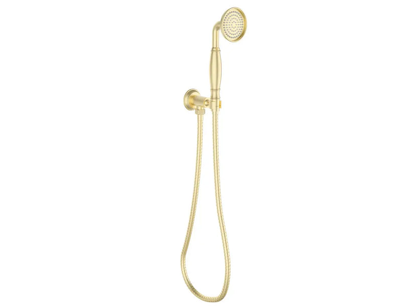 Clasico Hand Shower on Wall Outlet Bracket Brushed Gold - FIL Kitchen Bathroom