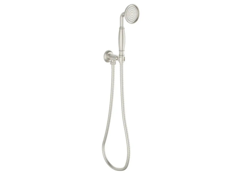 Clasico Hand Shower on Wall Outlet Bracket Brushed Nickel - FIL Kitchen Bathroom