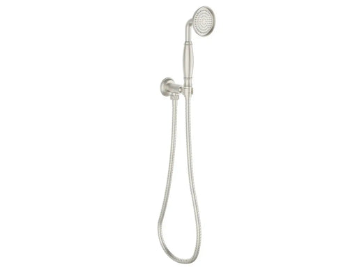 Clasico Hand Shower on Wall Outlet Bracket Brushed Nickel - FIL Kitchen Bathroom