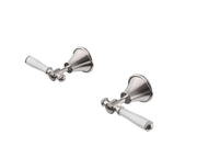 IKON Clasico Wall Top Assemblies Chrome/Brushed Nickel/Brushed Gold/Matt Black (CERAMIC HANDLE) - FIL Kitchen Bathroom