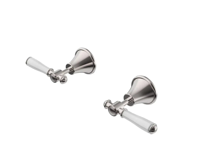 IKON Clasico Wall Top Assemblies Chrome/Brushed Nickel/Brushed Gold/Matt Black (CERAMIC HANDLE) - FIL Kitchen Bathroom