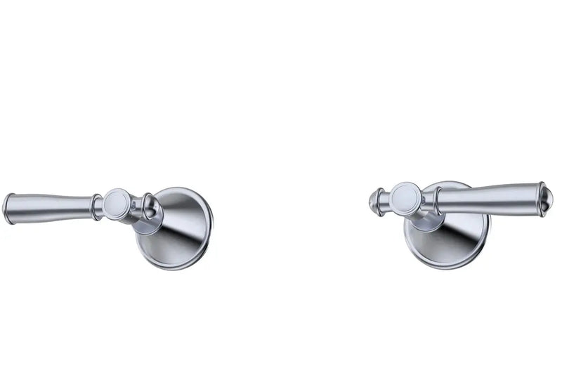 IKON Clasico Wall Top Assemblies Chrome/Brushed Nickel/Brushed Gold/Matt Black (BRASS HANDLE) - FIL Kitchen Bathroom