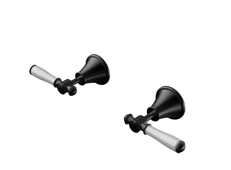 IKON Clasico Wall Top Assemblies Chrome/Brushed Nickel/Brushed Gold/Matt Black (CERAMIC HANDLE) - FIL Kitchen Bathroom